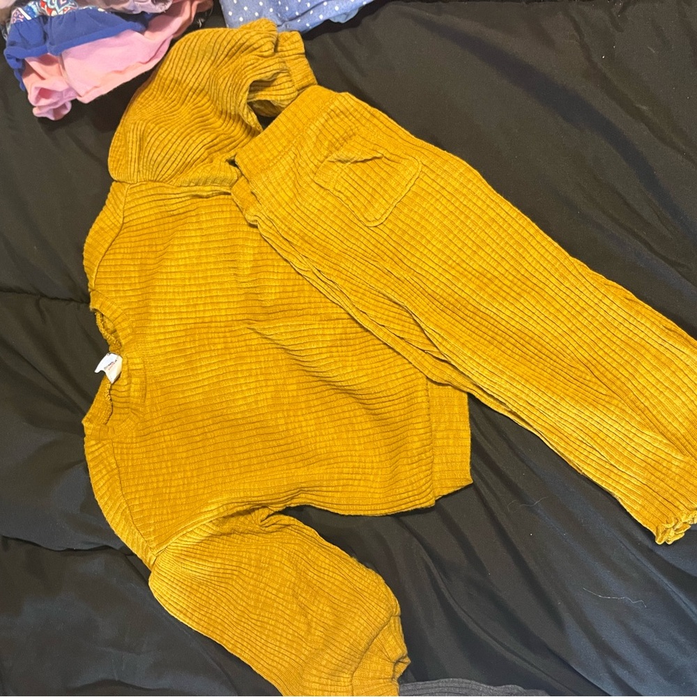 Old Navy Kids Matching Set in Mustard Yellow